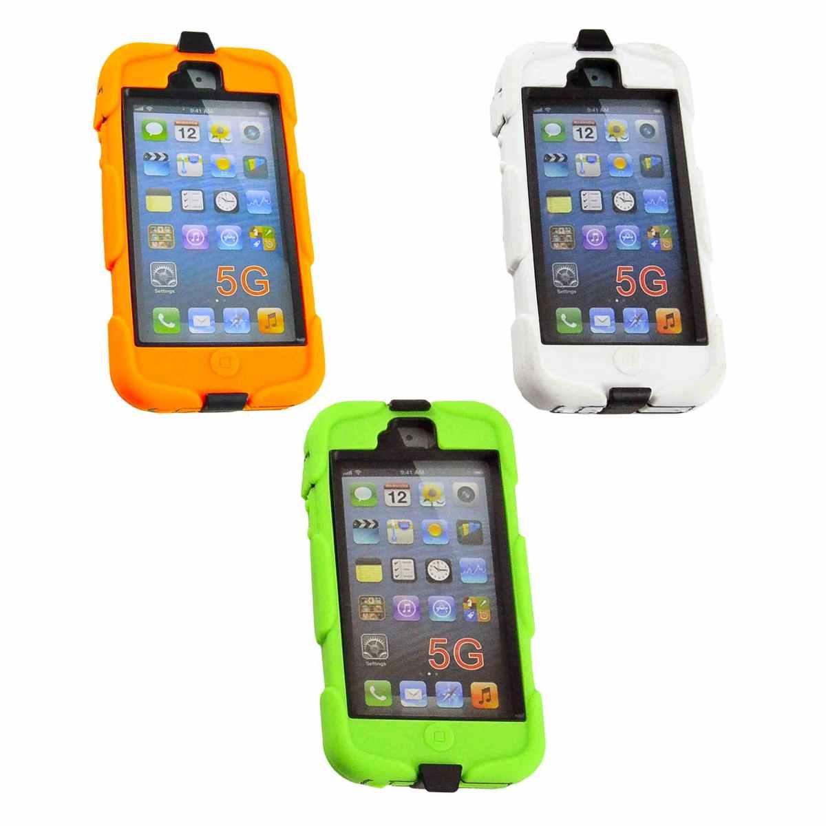 Cover iPhon 5 5S PVC Morbido con Pinza Nera | M2 Store