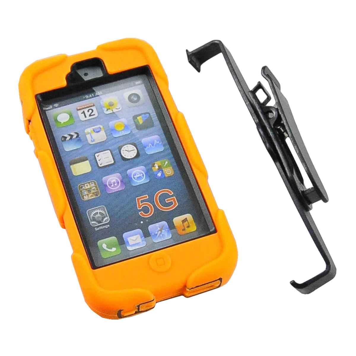 Cover iPhon 5 5S PVC Morbido con Pinza Nera | M2 Store