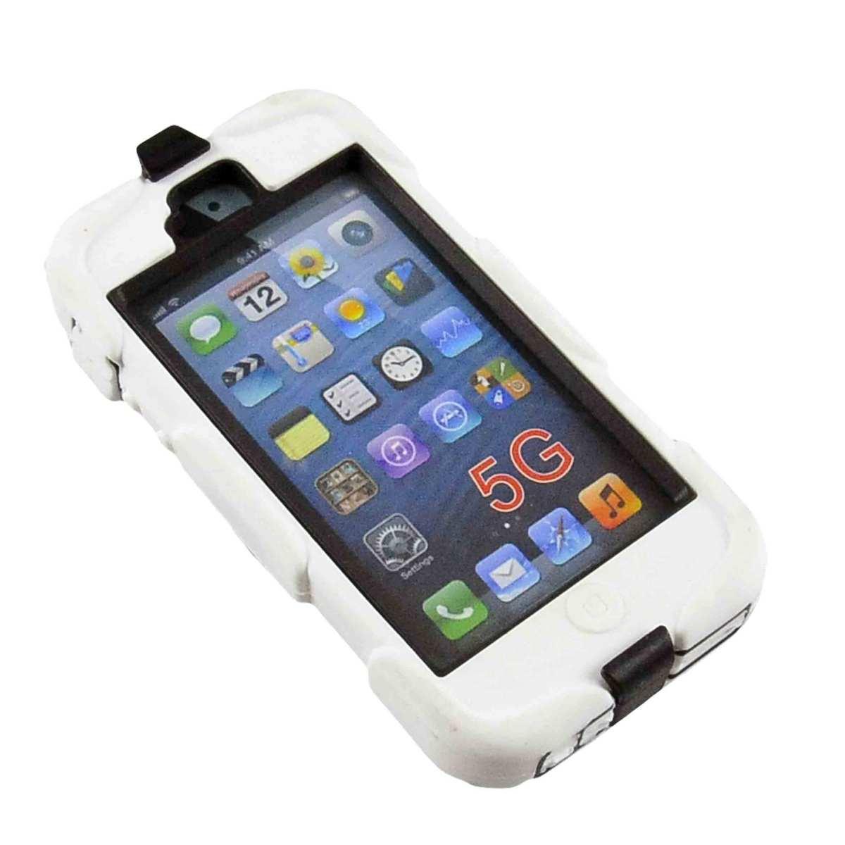 Cover iPhon 5 5S PVC Morbido con Pinza Nera | M2 Store