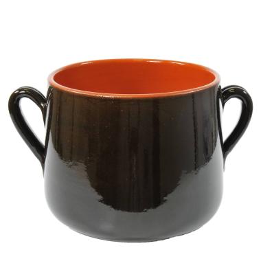 Pentola Marmitta Terracotta cm.Ø22 Valdelsa con Manici