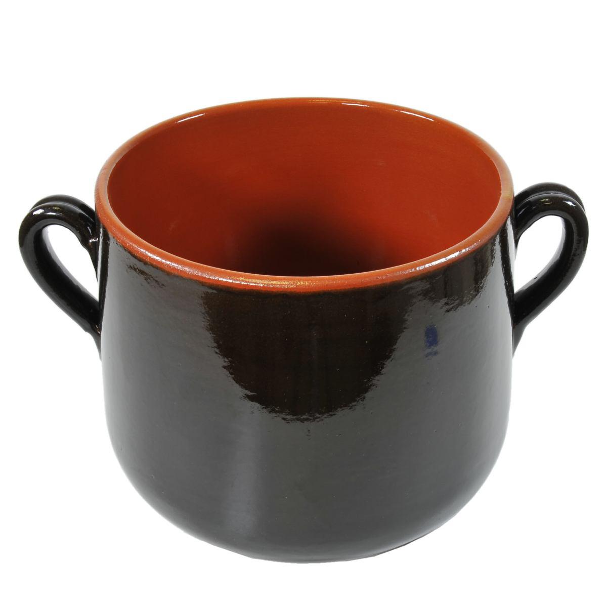 Pentola Marmitta Terracotta cm.22 Valdelsa con Manici