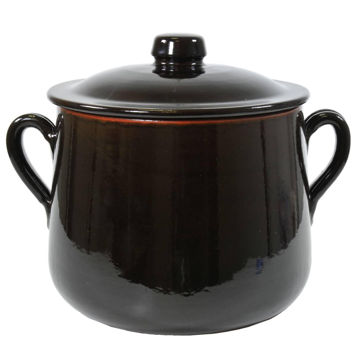 Pentola Marmitta Terracotta cm.22 Valdelsa con Manici