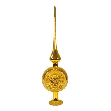 Puntale Albero Natale Vetro Collection cm.35 Oro |Inge's Glass