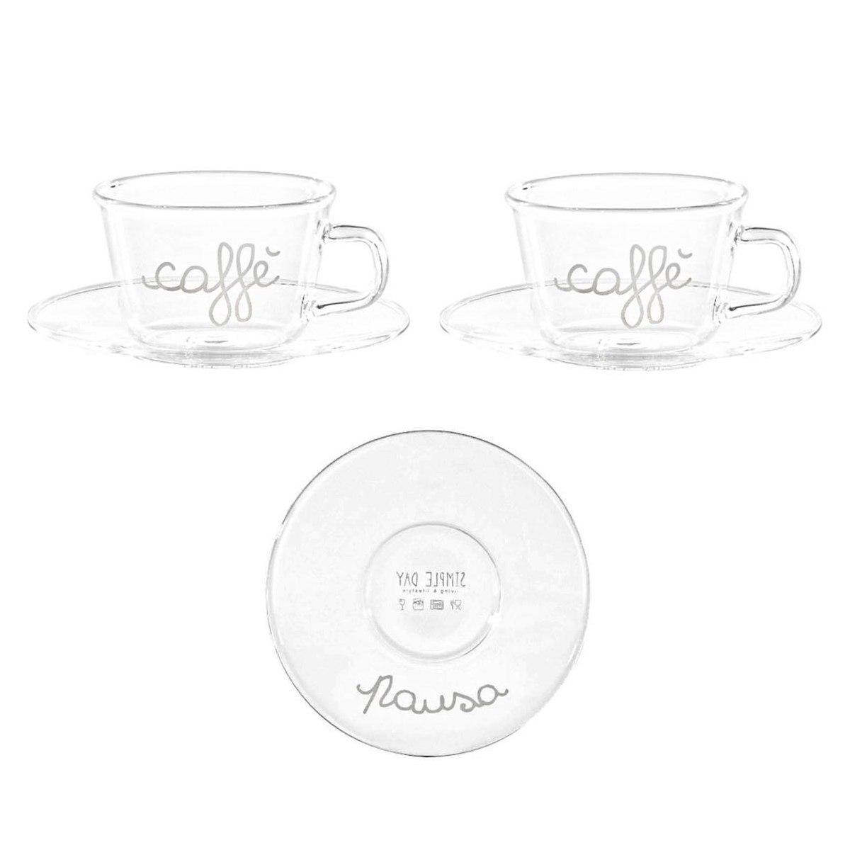 Tazzina p2 Vetro Simply Day Pausa Caff | Simple