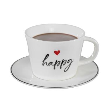 Tazza Natalizia Colazione Ceramica Simple Day happy pz.2 |Simple