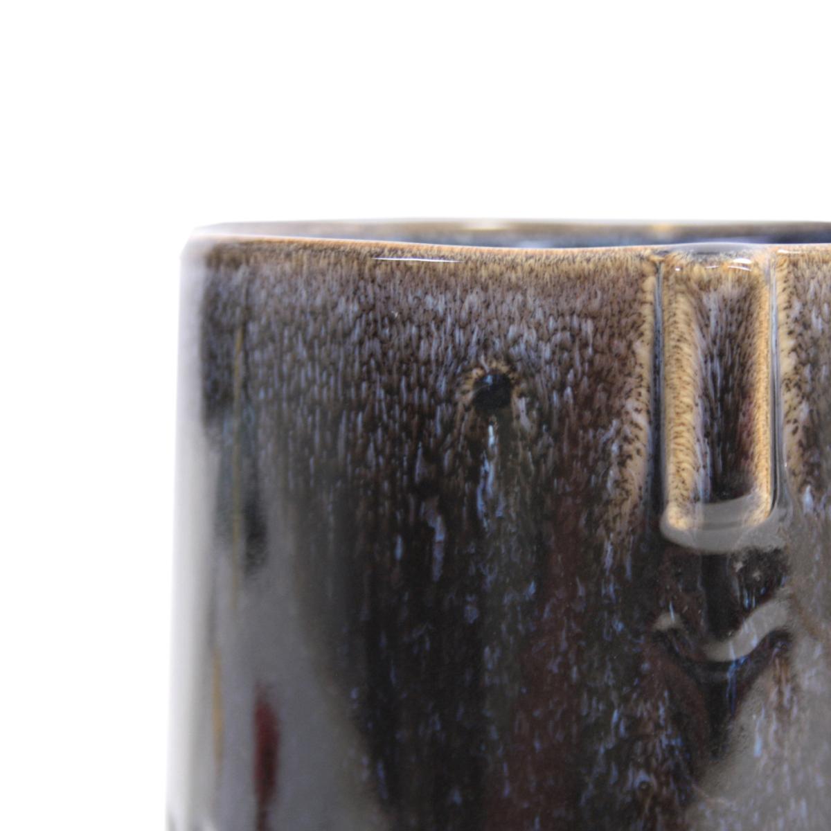 Vaso Ceramica Ciano con Piedini cm.14x21 | Innova