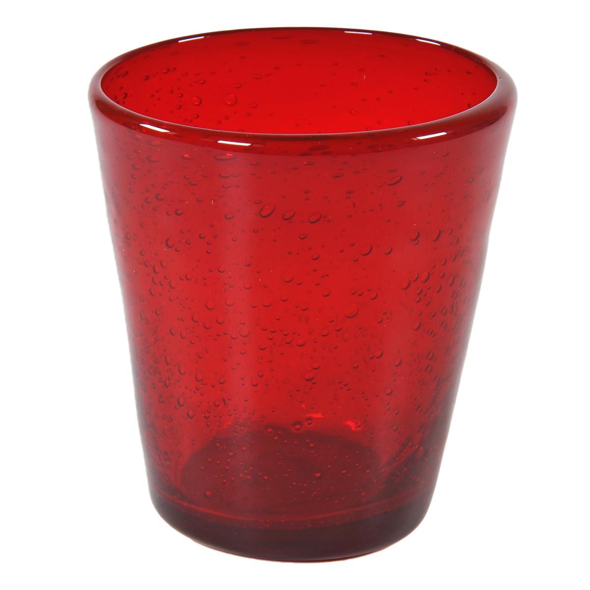 Bicchiere Vetro Singolo Acqua Loira Rosso ml.250 | M2 Store