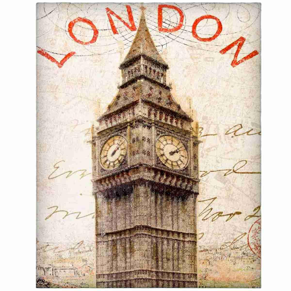 Quadro Tela London cm.75x100 | Innova
