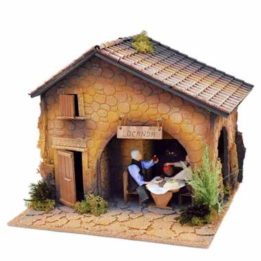 Statua con Movimento - Locanda con Bevitori cm.12 in Movimento | De Sisinno