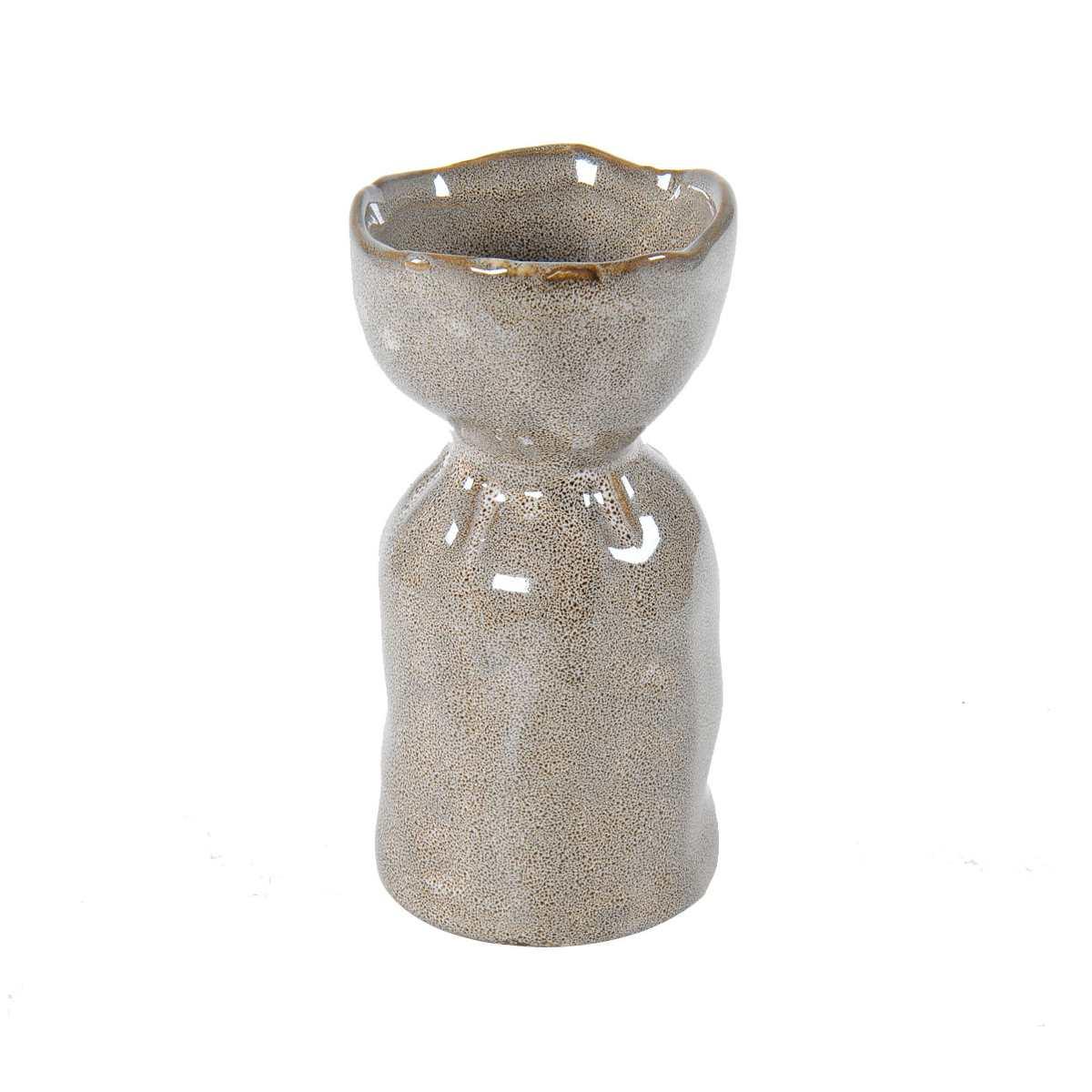 Vaso Ceramica Tulip Tortora cm.5x5xh11 | Vacchetti