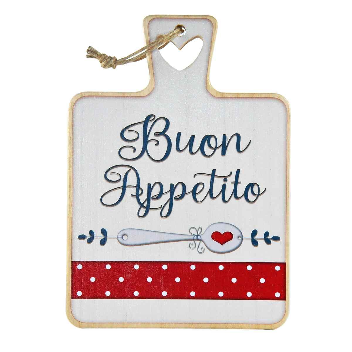 targa Natalizia Legno Sottopentola con Dedica cm.16x23 |Angolo Idee