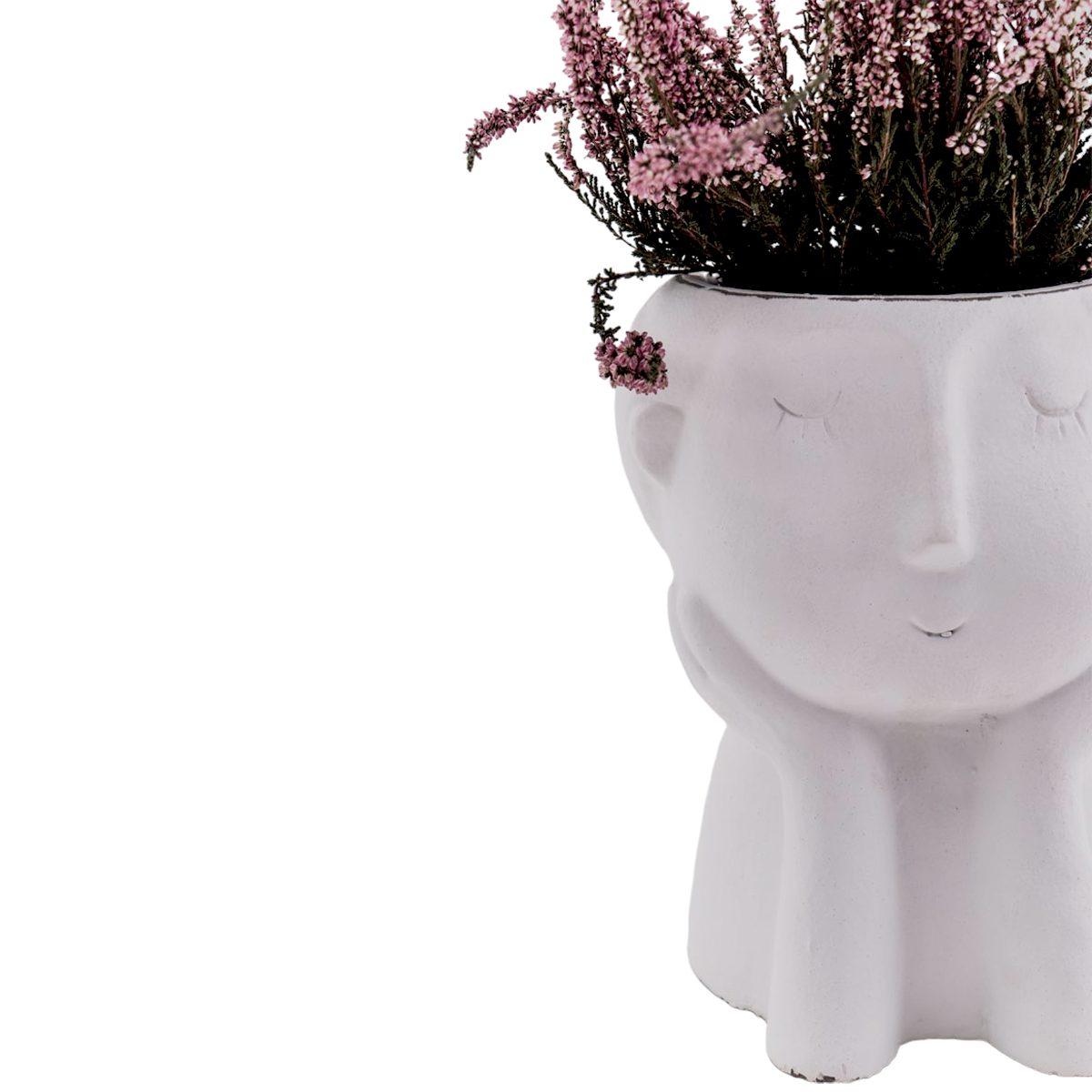 Vaso Terracotta Armonia Bianco cm.22,5x30 | Innova