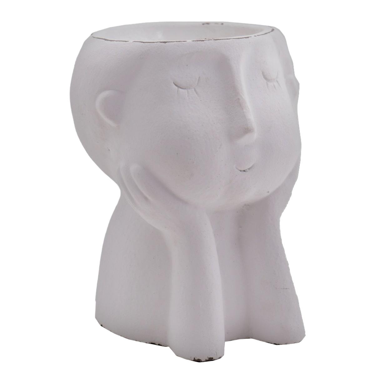 Vaso Terracotta Armonia Bianco cm.22,5x30 | Innova