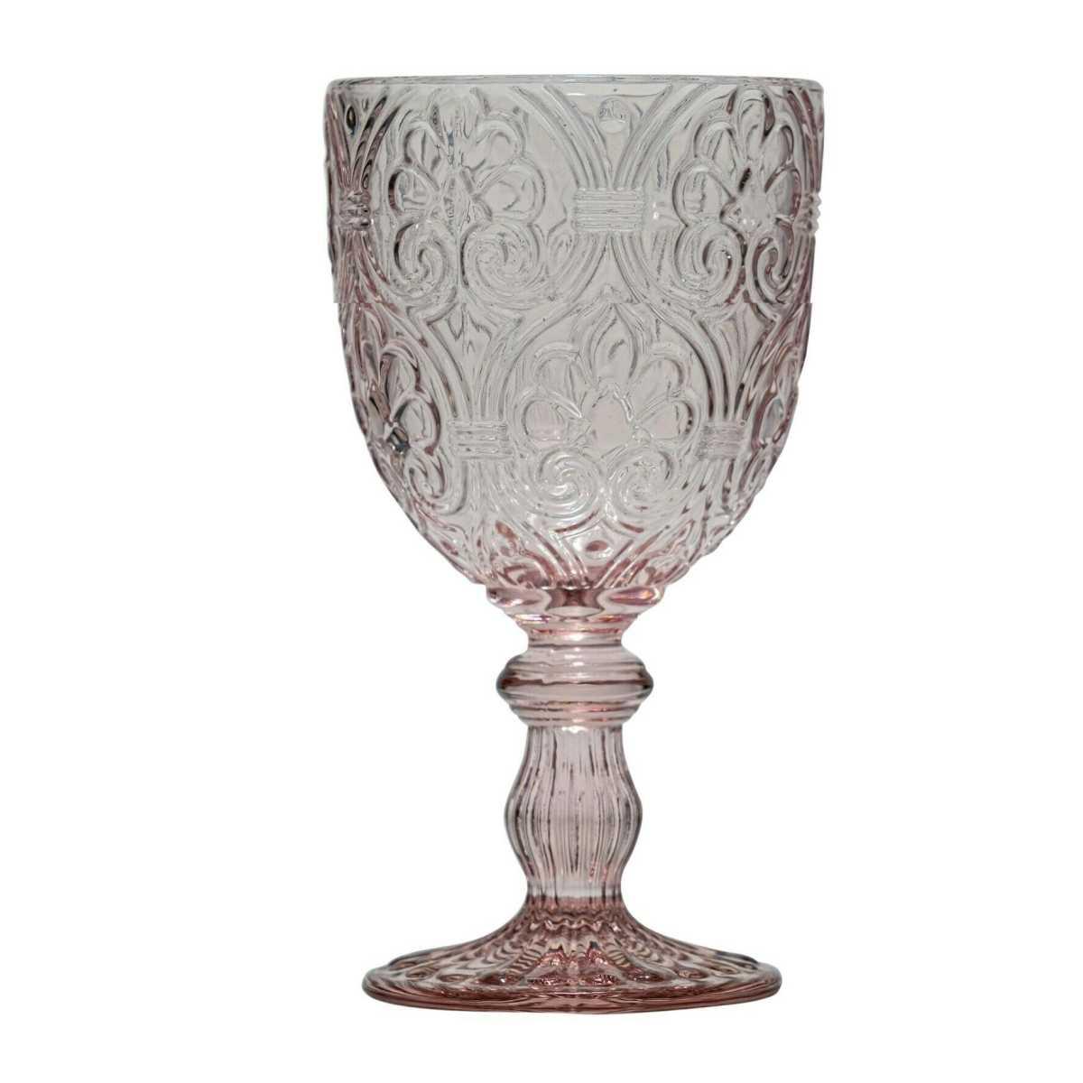 Bicchiere Vetro Singolo Calice Corinto Rosa ml.300 | M2 Store