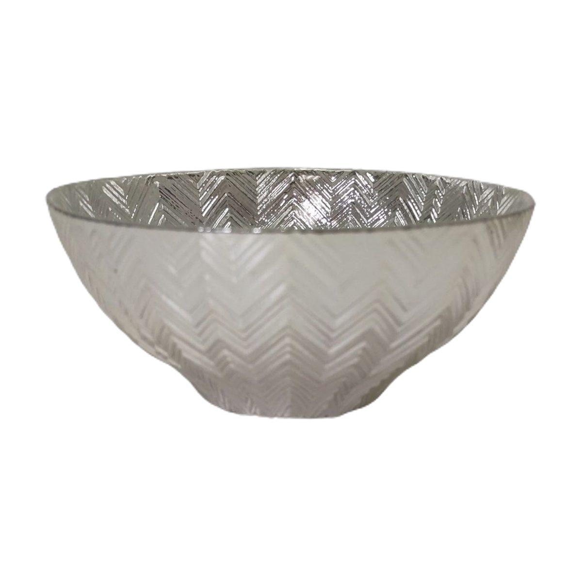Ciotola Cristallo Las Vegas Argento cm.Ø15x6 | M2 Store