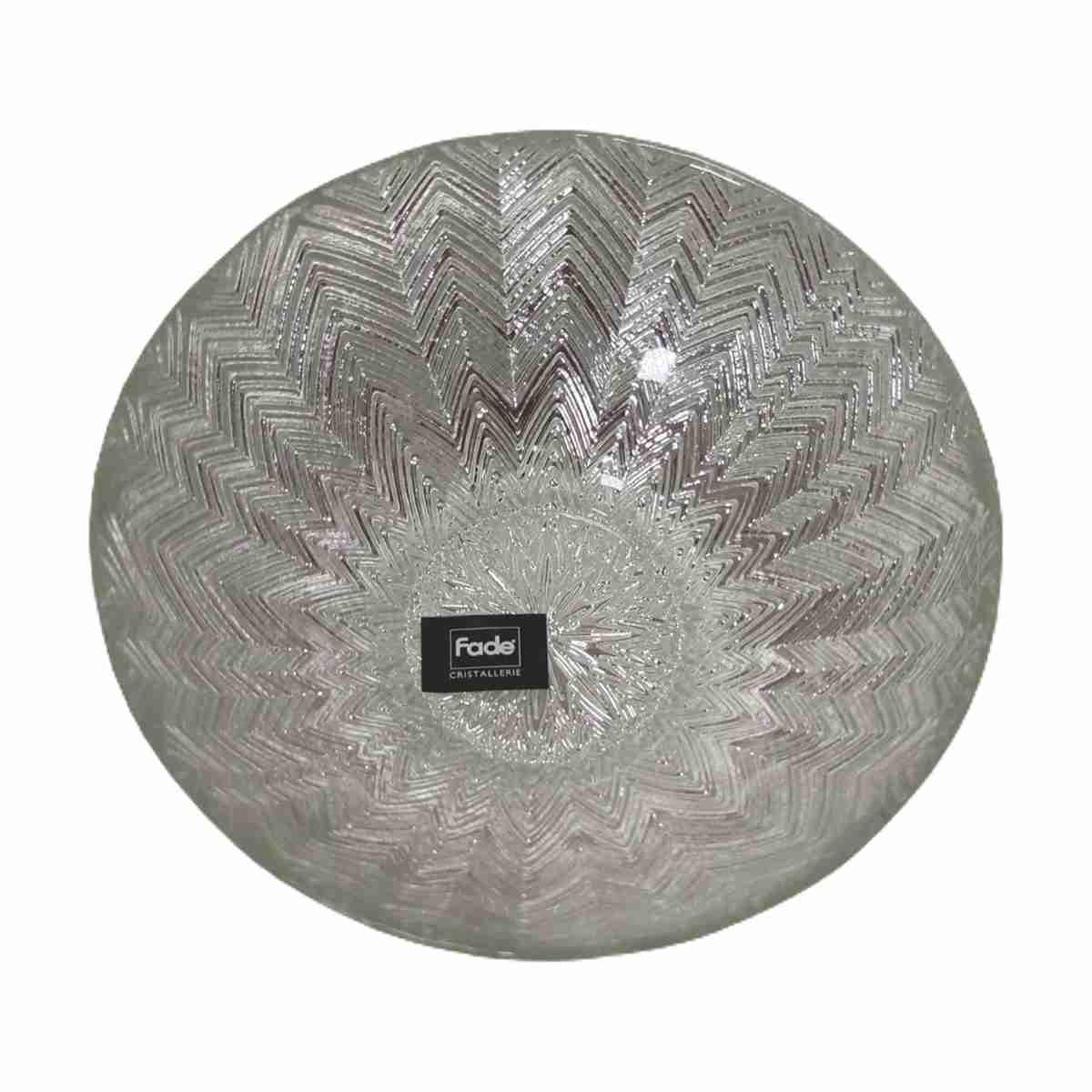 Ciotola Cristallo Las Vegas Argento cm.Ø15x6 | M2 Store