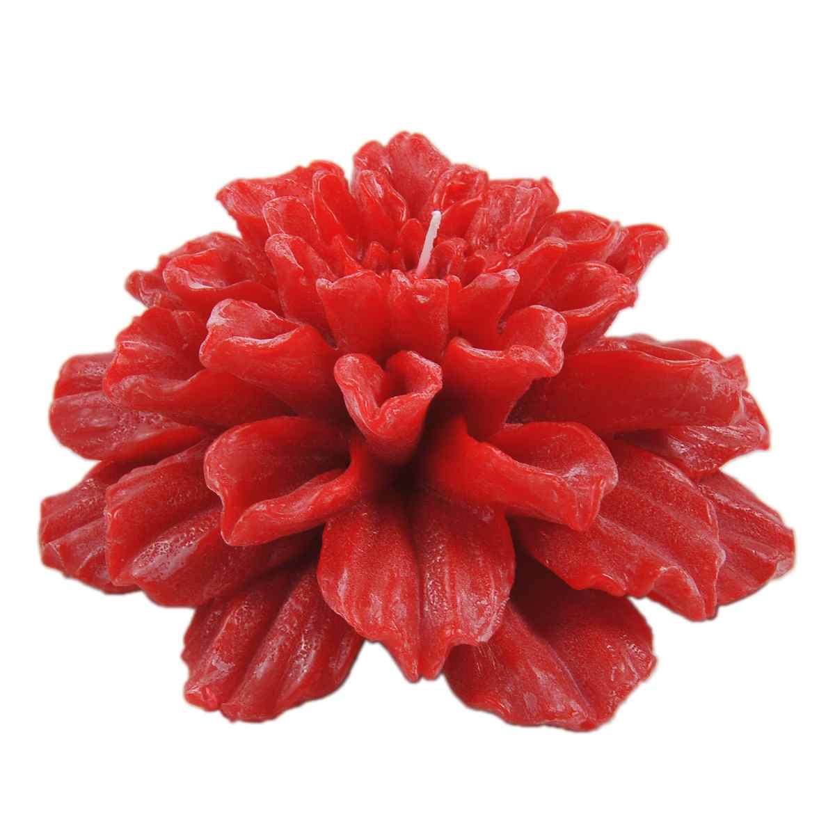 Candela Natale Dalia Profumata Rossa cm.11x6 |Cereria Parma