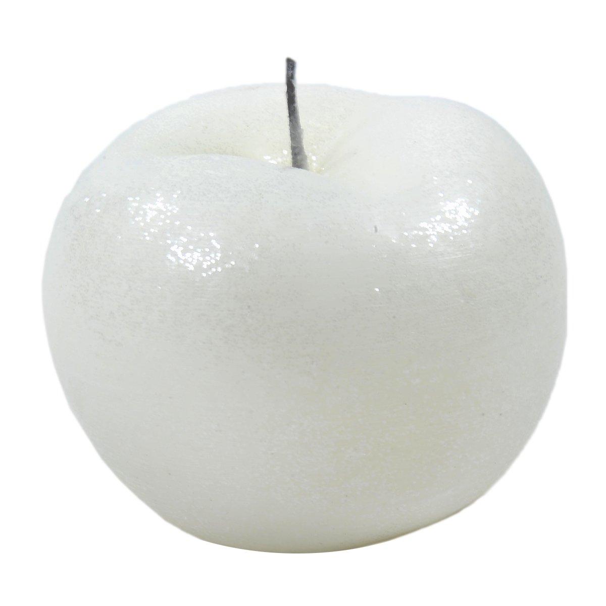 Candela Mela Profumata Bianca Bri cm.15 | Cereria Parma