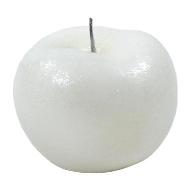 Candela Mela Profumata Bianca Bri cm.15 | Cereria Parma