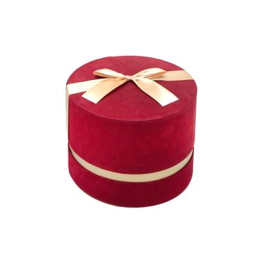 Scatola Cartone Velluto Bordeaux cm.20xh17 | Silani