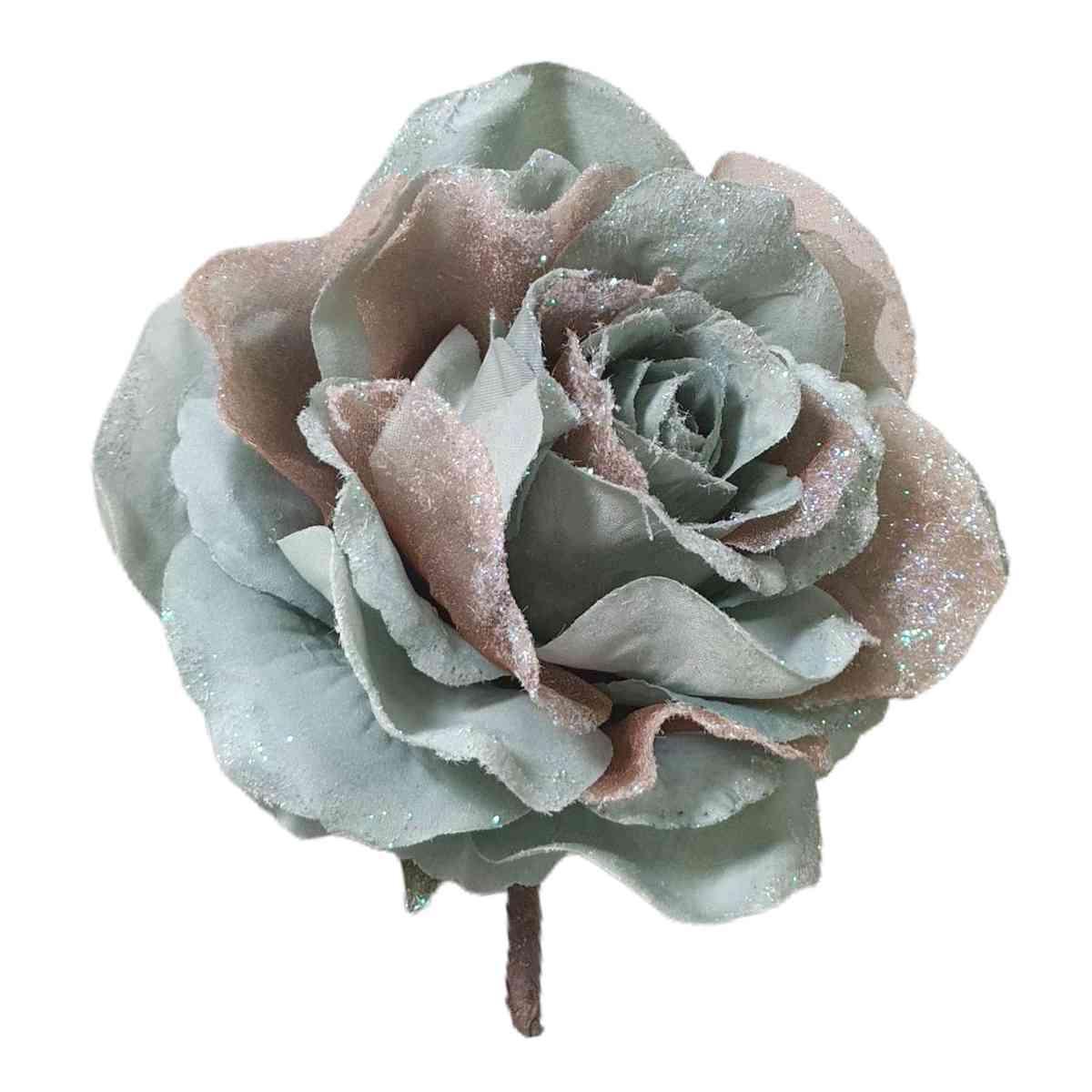 Fiore Verde Acqua cm.18 | Vacchetti