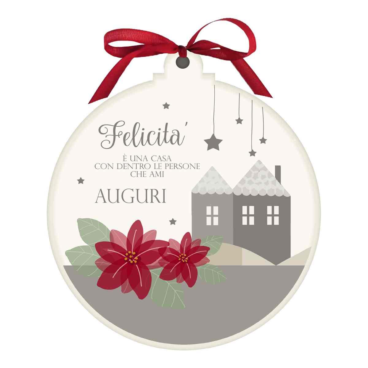 Pallina Natale Legno Buon Natale cm.25x1,2 |Angolo Idee