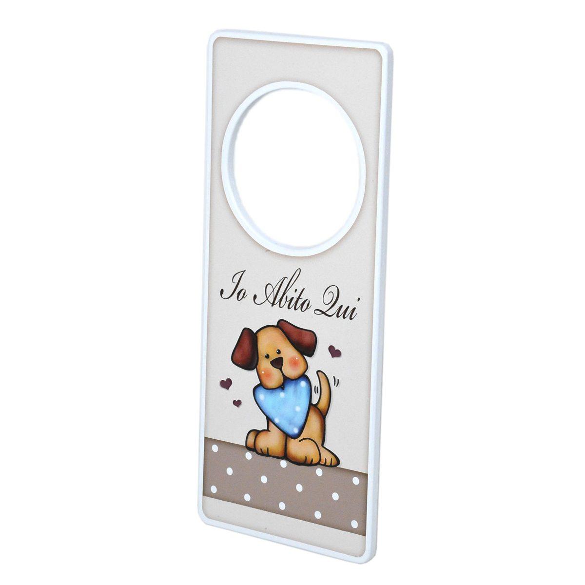 Appendino Porta Legno con Frase e Cane 8,5x20 | Angolo Idee