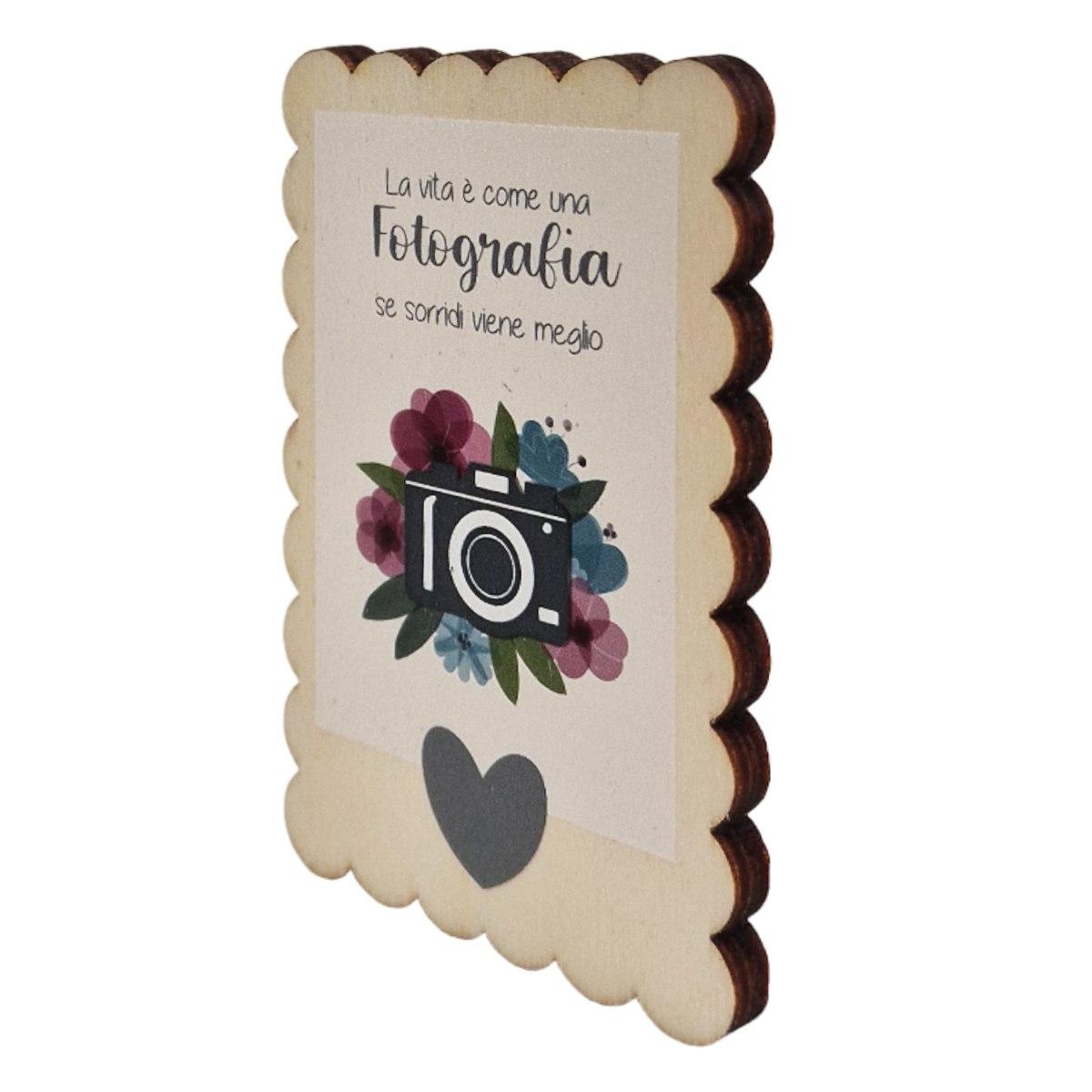 Calamita Legno Dedica Fotografia cm.10 | Angolo Idee