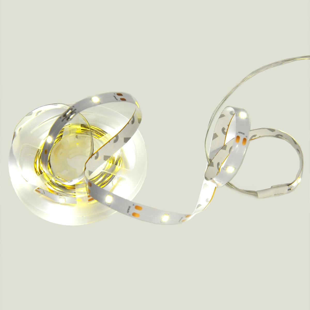 Luci Natale Esterno Batteria LED 90 Nastro mt.3 Bianco Freddo |M2 Store