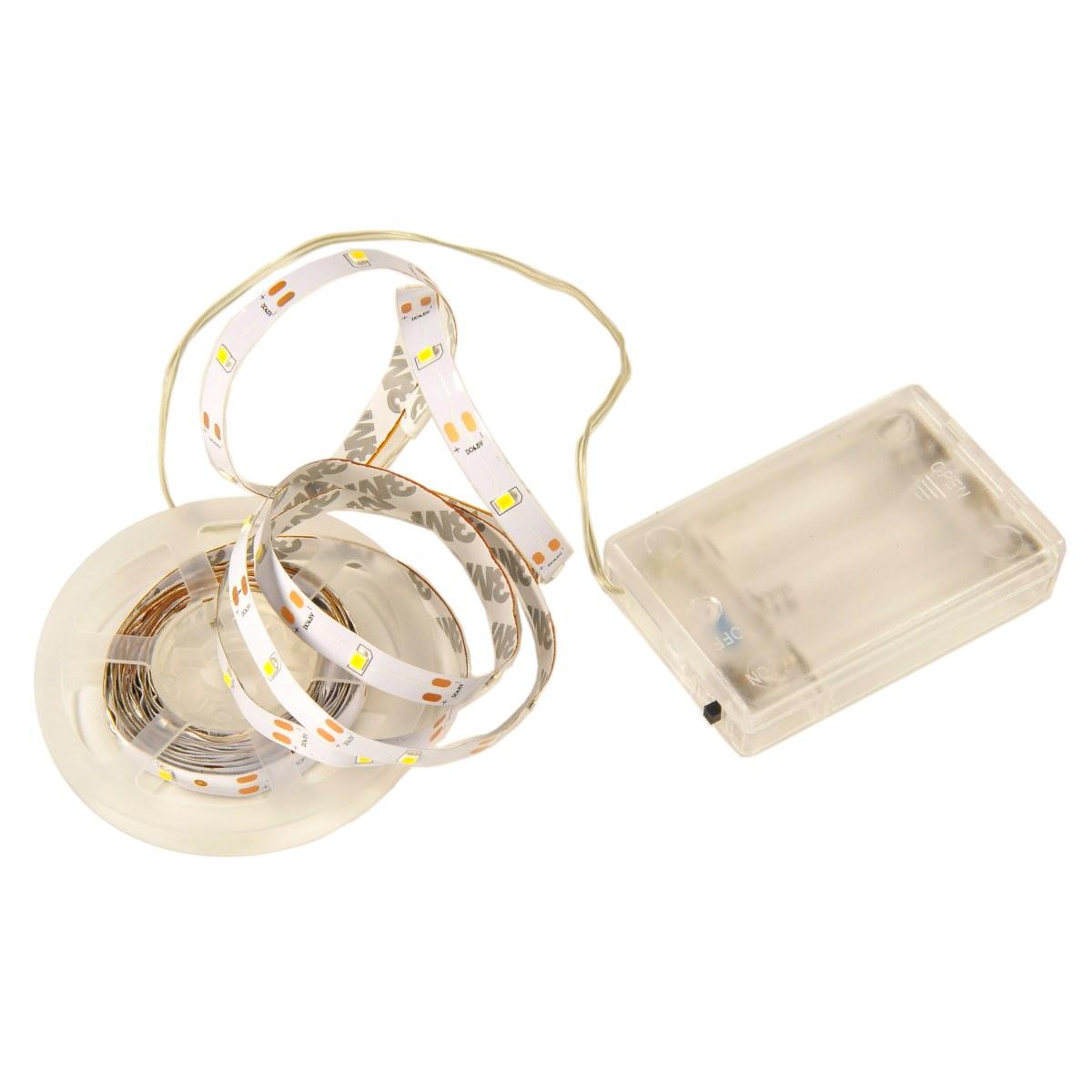 Luci Natale Esterno Batteria LED 90 Nastro mt.3 Bianco Caldo |M2 Store