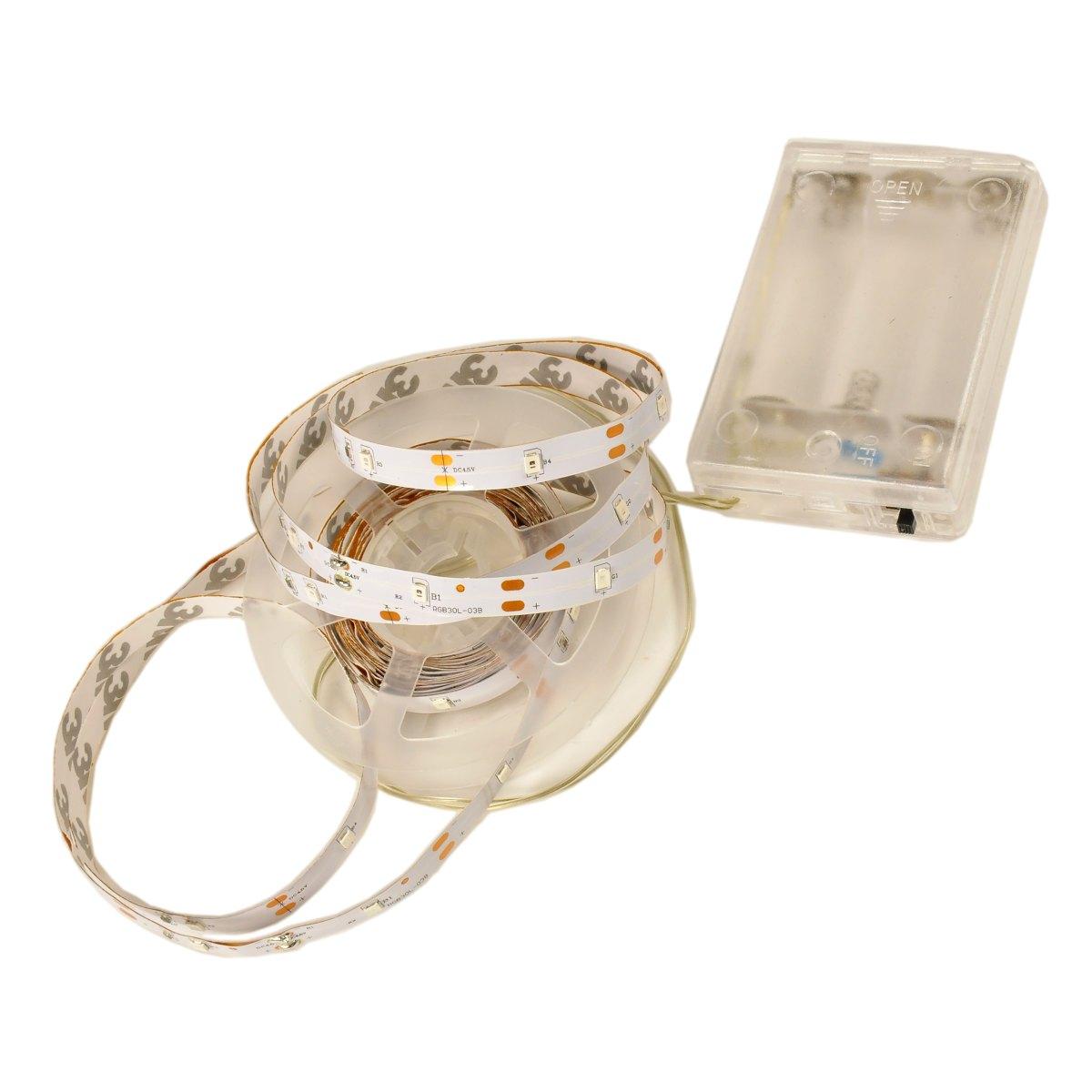 Luci Natale Esterno Batteria LED 90 Nastro mt.3 Multicolor |M2 Store