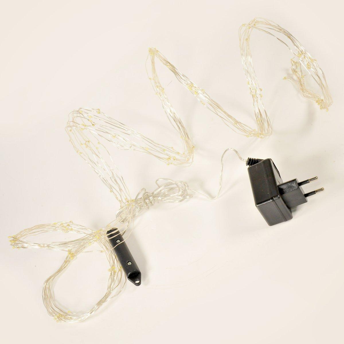 Luci Natale Esterno Cascata Nano LED 200 Bianco Freddo |M2 Store