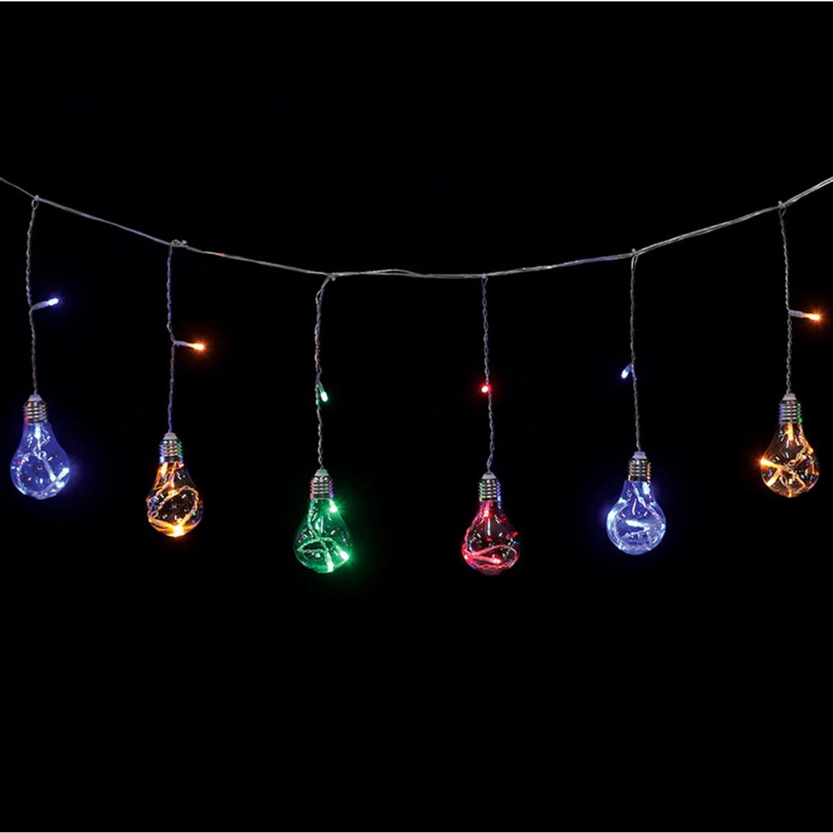 Luci Natale Tenda Esterno LED 20 Lampadine Multic 300x30 |M2 Store