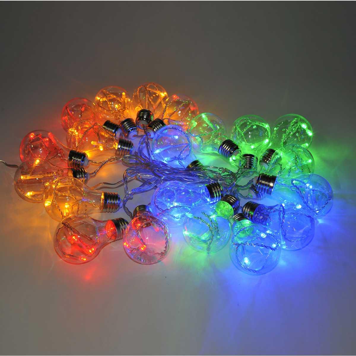 Luci Natale Tenda Esterno LED 20 Lampadine Multic 300x30 |M2 Store