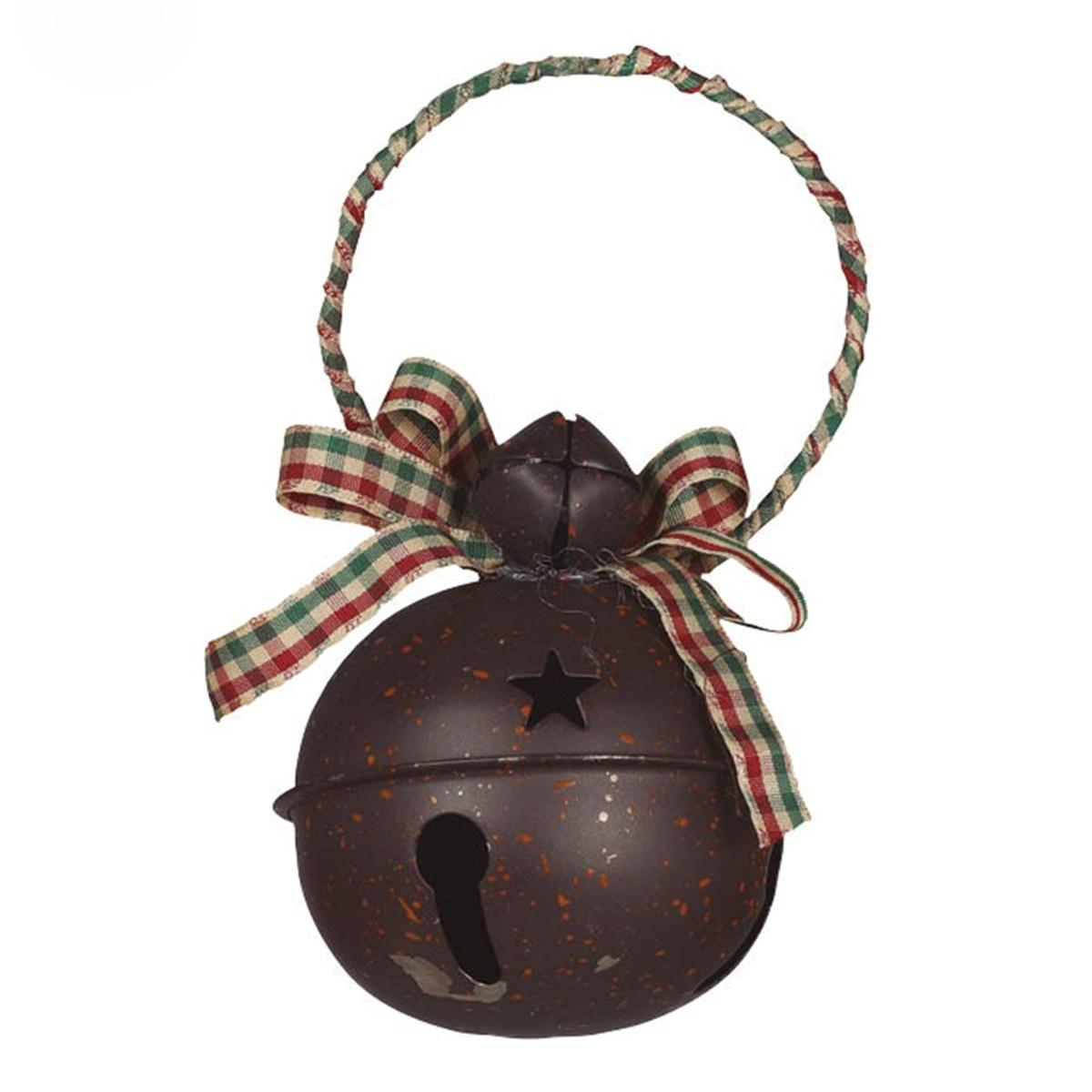 Decorazione Natalizia Campanello Metallo Marrone cm.Ø7 |M2 Store