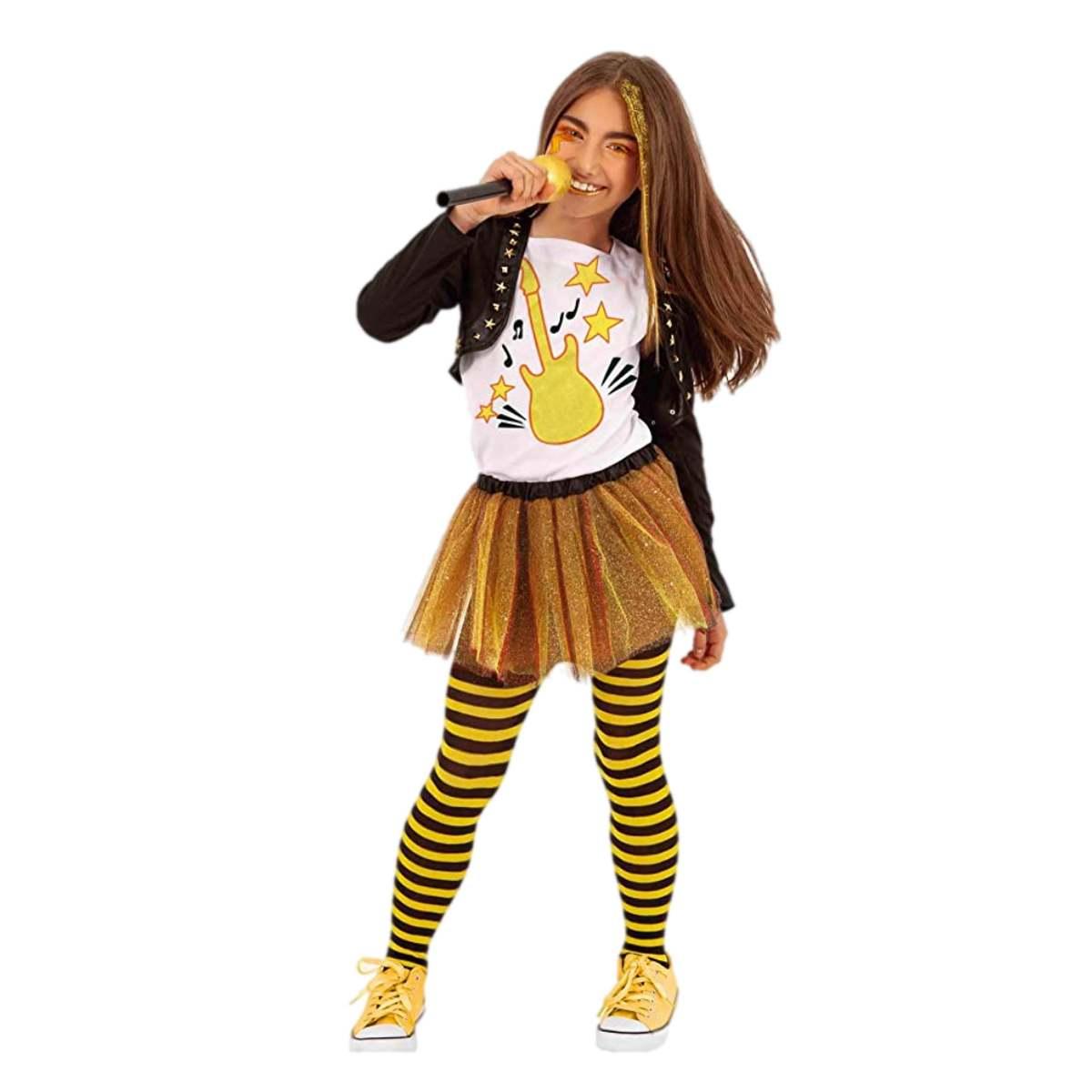 Costume Pop Girl Band Giallo |Rubie's