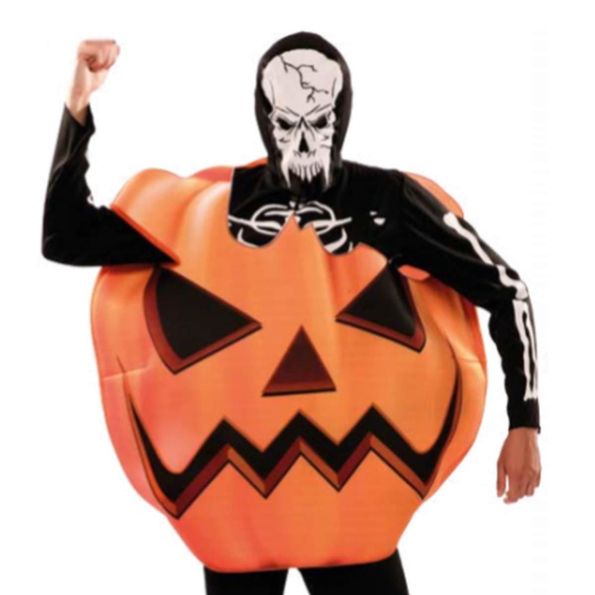 Costume Halloween con Zucca e Scheletro |Fyasa
