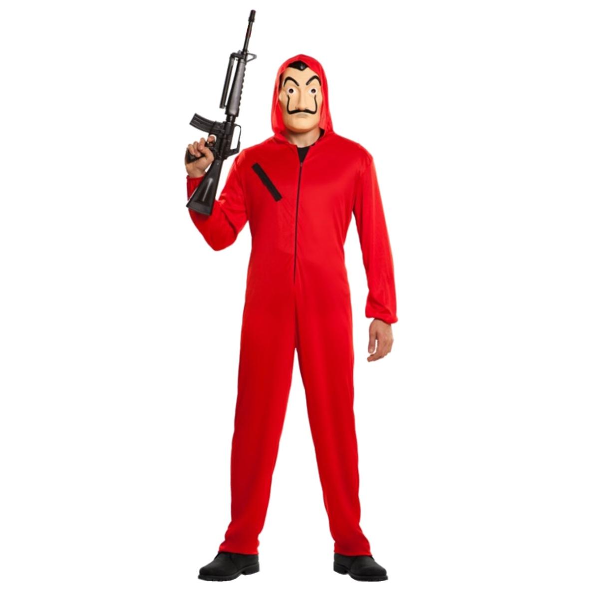 Costume Casa di Carta Ladro con Maschera Volto |Fyasa