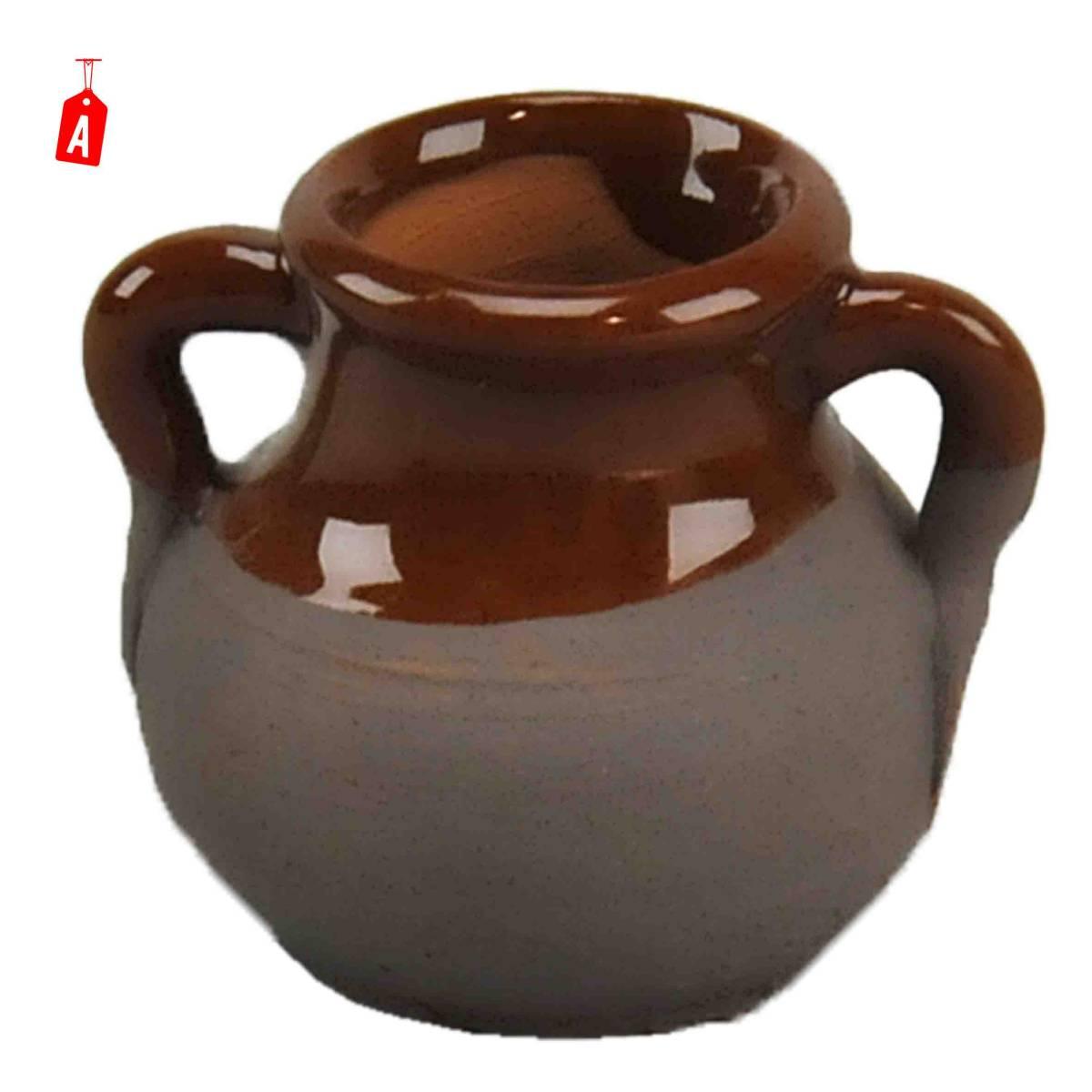 Pentola Terracotta Bicolore con Manici cm.4xH3 2 Modelli | Moranduzzo