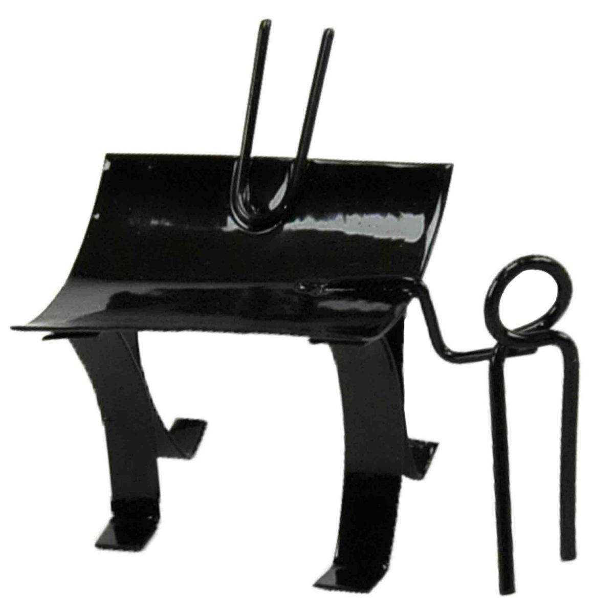 Bracere Metallo Nero cm.4x3xH4,5 | Moranduzzo