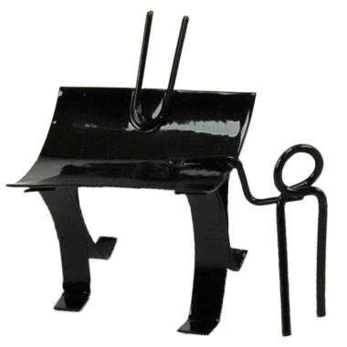 Bracere Metallo Nero cm.4x3xH4,5 | Moranduzzo