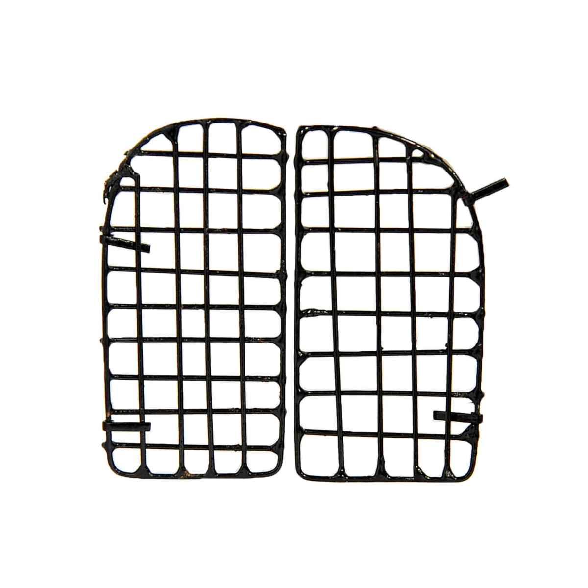 Grata Porta Ferro Nera 2 Ante cm.6x6 | Moranduzzo