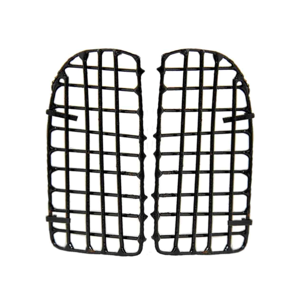 Grata Porta Ferro Nera 2 Ante cm.6x6 | Moranduzzo