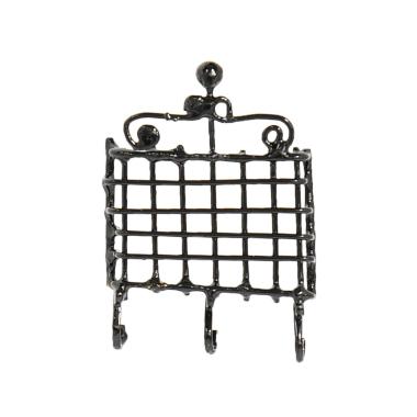 Grata Finestra Ferro Nera cm.3x1xH4,5 | Moranduzzo