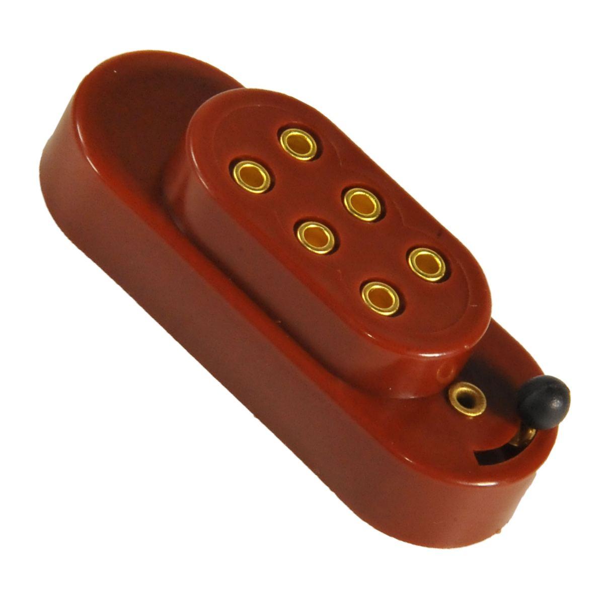 Multipresa Marrone 3 Spine 3,5V mm.22x64x18 con Interruttore | Moranduzzo