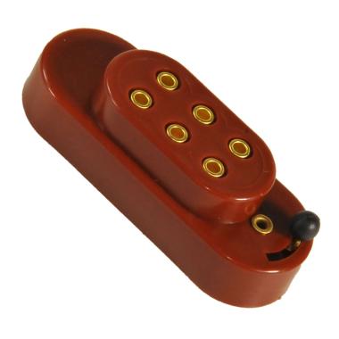 Multipresa Marrone 3 Spine 3,5V mm.22x64x18 con Interruttore | Moranduzzo