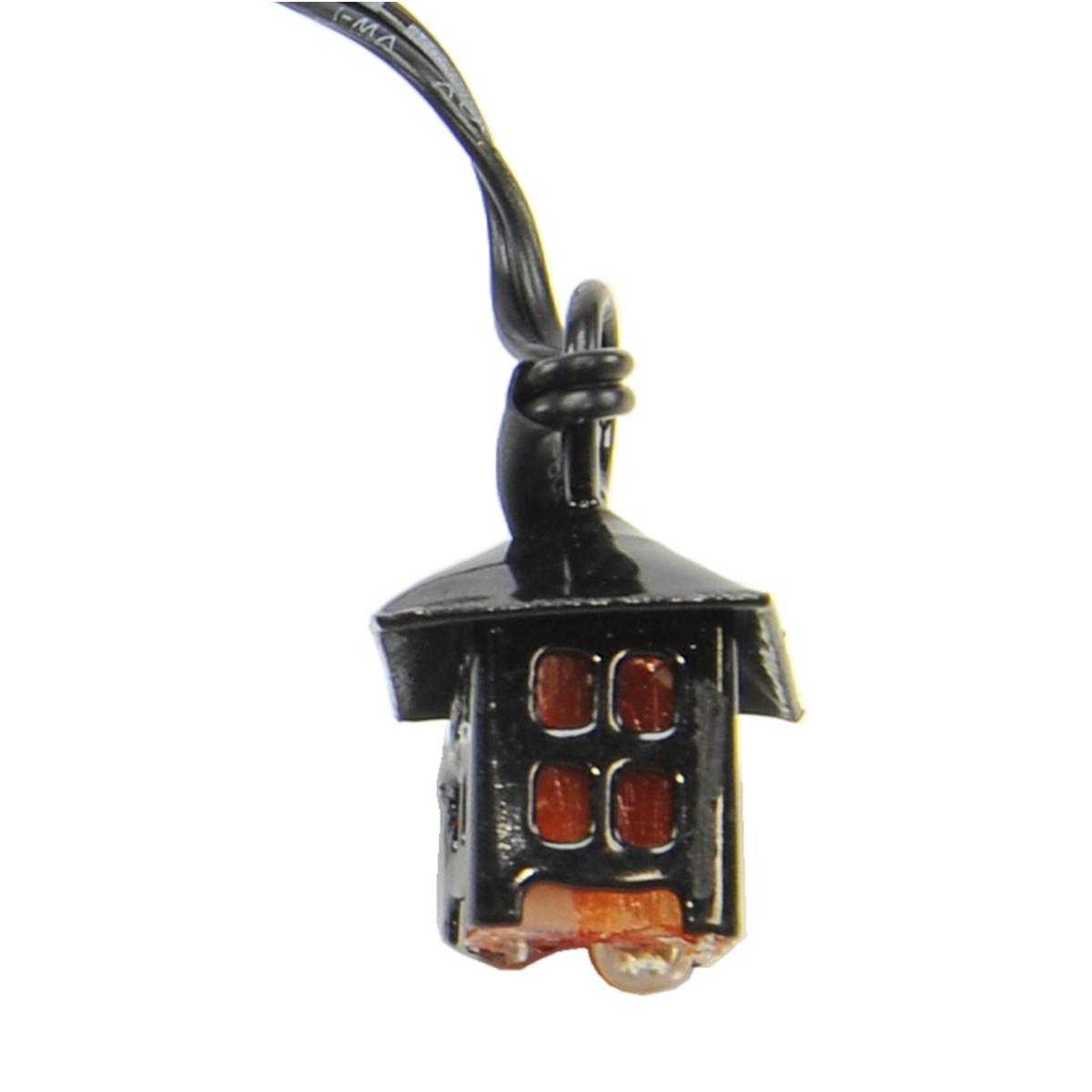 Lanterna Metallo Sospeso 3,5V Luce Rossa con Spina cm.2,5x2 | Moranduzzo