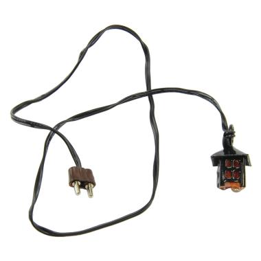 Lanterna Metallo Sospeso 3,5V Luce Rossa con Spina cm.2,5x2 | Moranduzzo