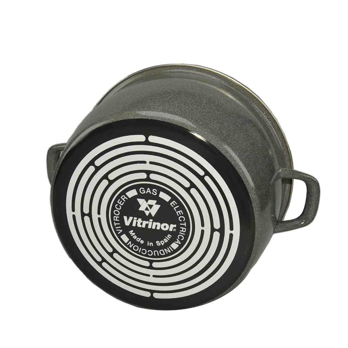 Pentola Vitrinor Pietra Induzione cm.28x16 2 Manici