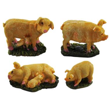 Animali Maiali cm.h3/5 Set pz.4 | Moranduzzo